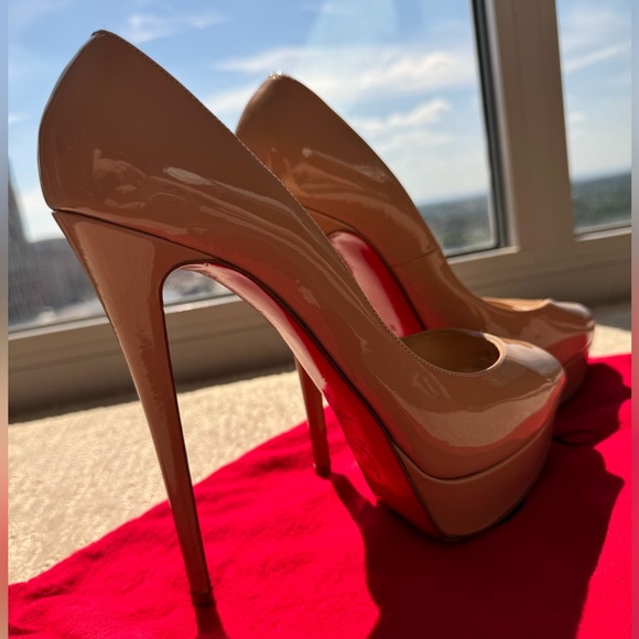 Christian Louboutin Lady Peep 150 Nude - Size 41 - Picture 8 of 8
